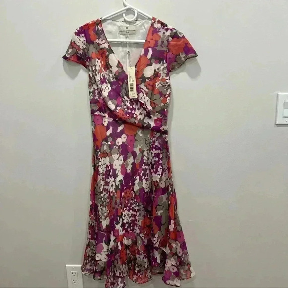 FENN WRIGHT MANSON PETITE GATHERED FRONT DRES size 10 - Picture 1 of 13